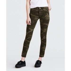 Excellent Condition, LEVI's, SZ 10, Camo Green, 711 Skinny Ankle pants